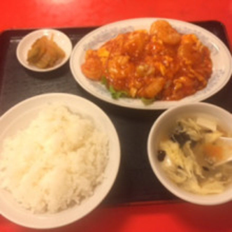 干焼蝦仁(東方紅飯店本店)