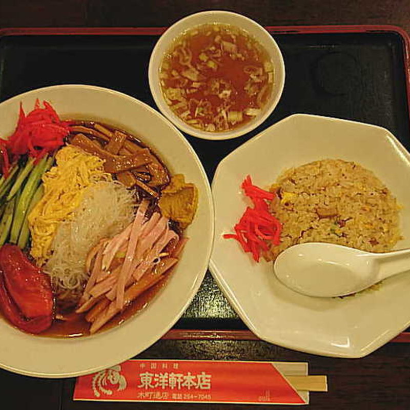 Aランチ（半冷やし中華と半チャーハン(東洋軒 木町通店)
