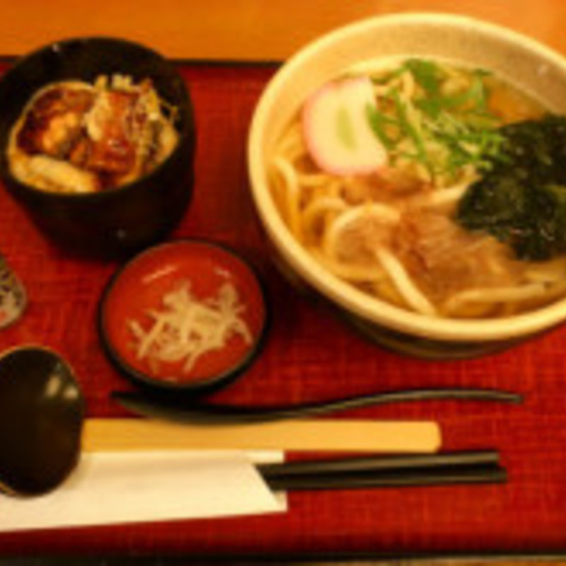 うなとろろ御飯とざるうどん定食(実演手打うどん 杵屋 川崎アゼリア店)