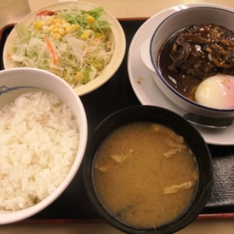 テリたまハンバーグ定食(松屋 東住吉湯里店 )
