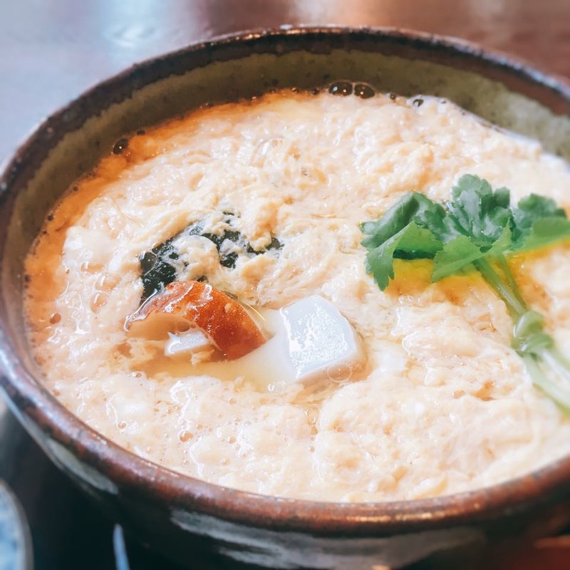 卵とじそば(三稜)