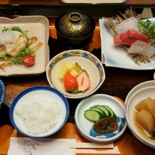 夕食(板室温泉 山晃館)