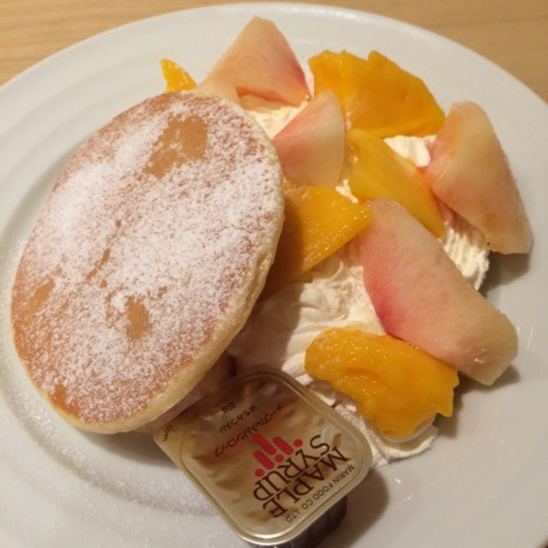 モーニングFセット日替わりパンケーキ(果実園 リーベル 新宿店)