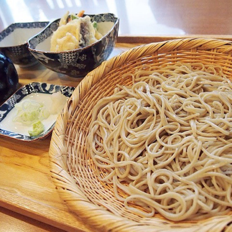 ざるそば（二八）(柿（こけら）)