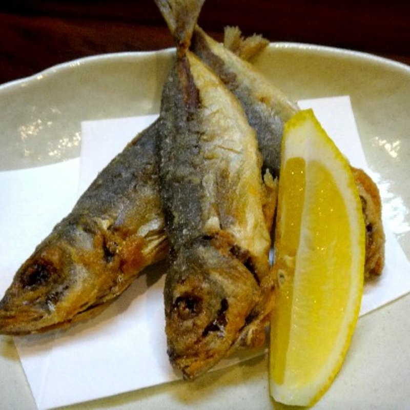 小鯵の唐揚げ(根ぎし )