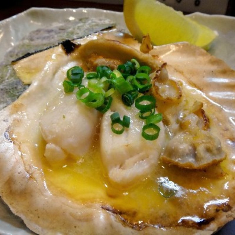 帆立のバター焼き(根ぎし )