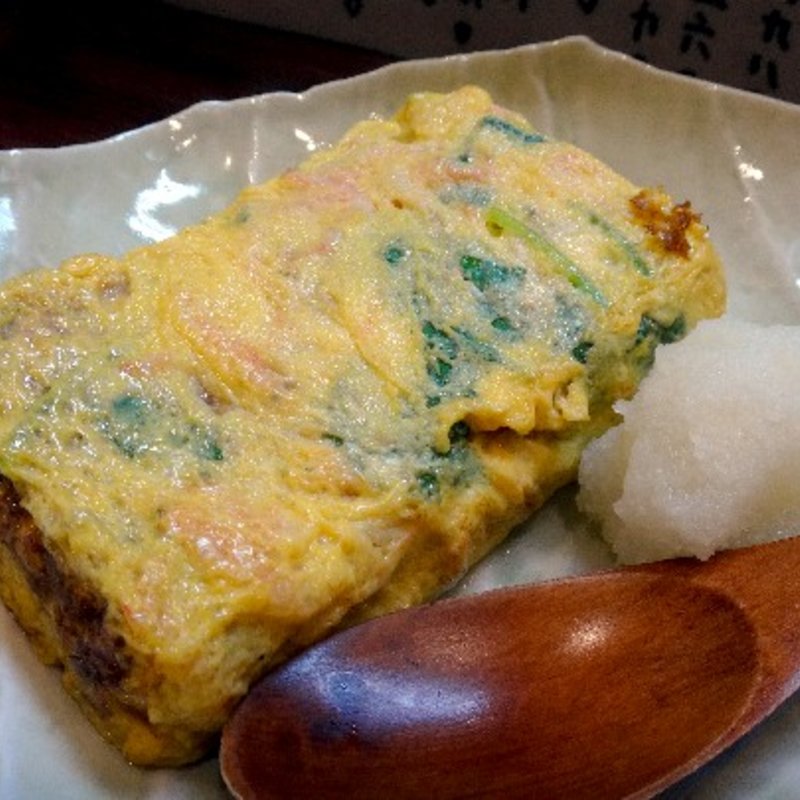 桜海老と三ツ葉の玉子焼き(根ぎし )
