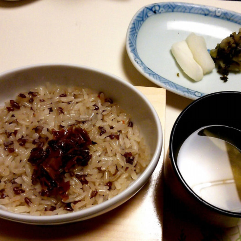 ご飯とお吸い物、お漬物(梅の花 京都伏見店 （ウメノハナ）)