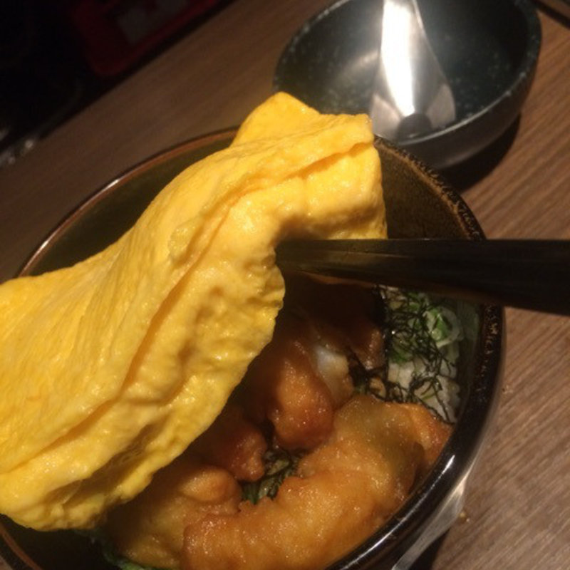 鱧天とだし巻きの丼(棲家 )
