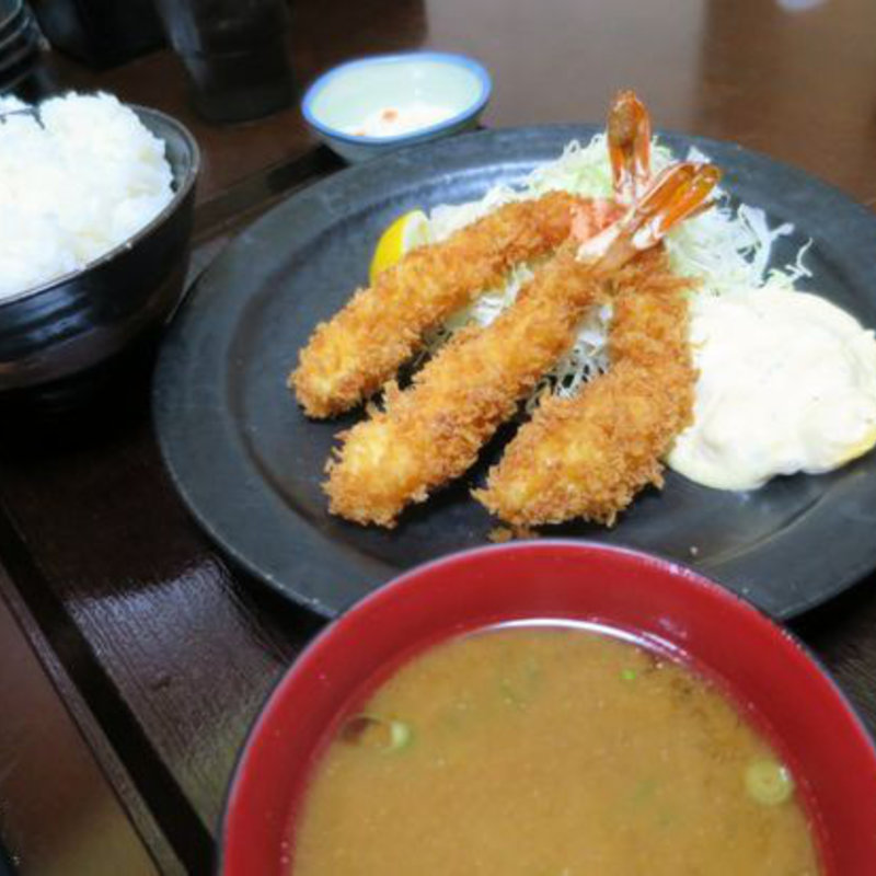 海老フライ定食(楓 （カエデ）)
