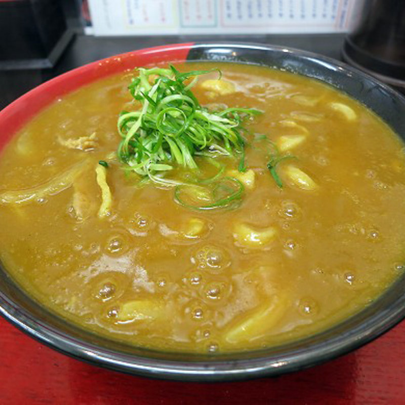 豚骨豚カレーうどん(極楽うどん　TKU （ティーケーユー）)