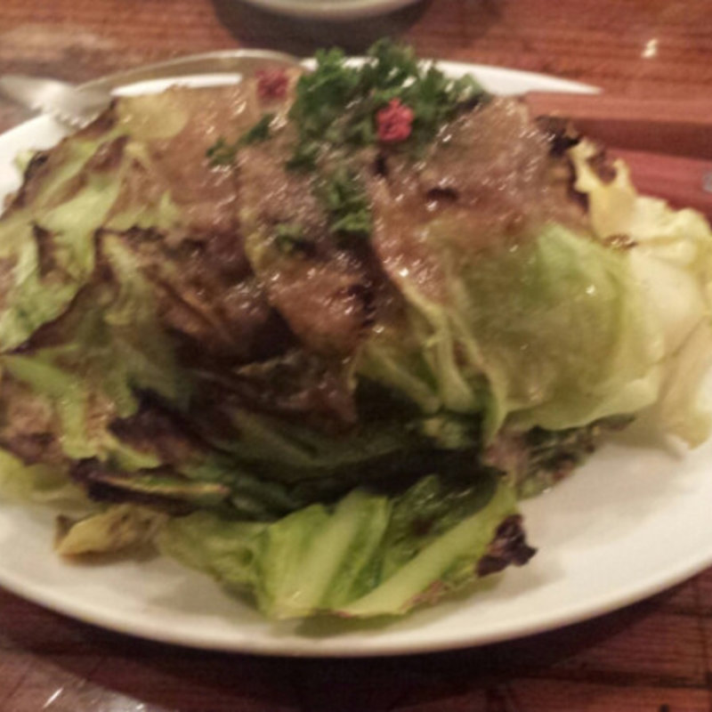 春キャベツのアンチョビソース(東京ワイン倶楽部 楽)