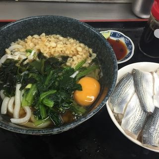 たぬきうどん＋半小肌丼(横浜魚市場卸共同組合　厚生食堂 )