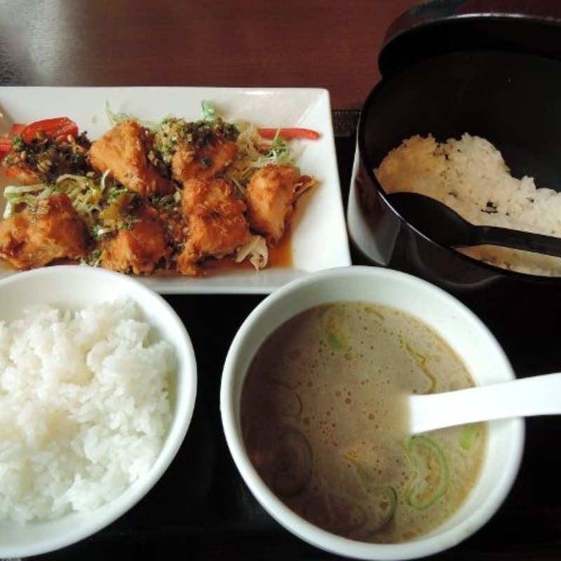 油淋鶏（ユーリンチー）＋ごはんモリモリセット(横濱家 八王子みなみ野店 （よこはまや）)