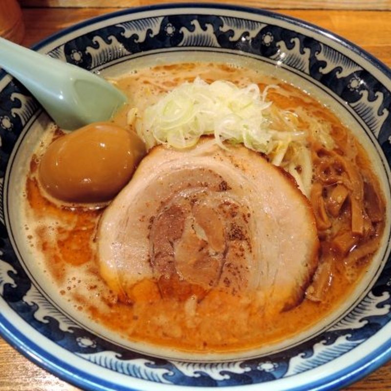 味噌ラーメン（海老風味）＋トロ～リ半熟味付玉子(麺や樽座 小宮店)