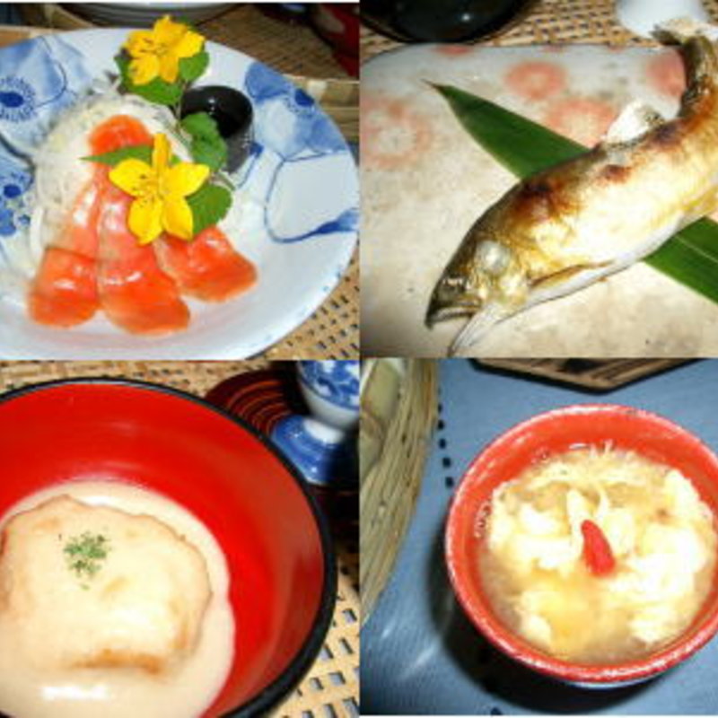 夕食(毒沢温泉・神乃湯 )