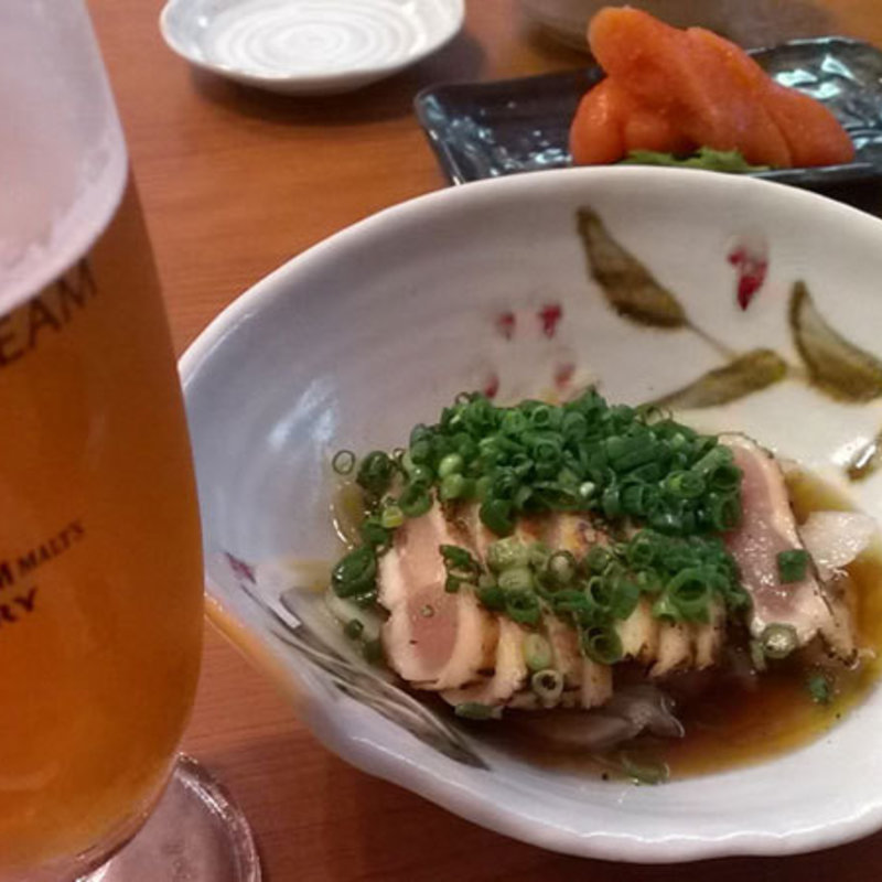 地鶏のたたき(博多味処水炊きいろは 宗右衛門町店)