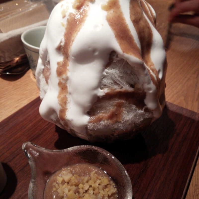 ふわふわ栗ミルク(氷屋ぴぃす )