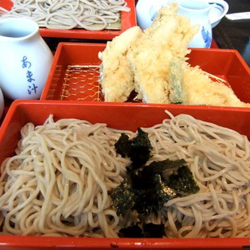 穴子天ざる(永坂更科 布屋太兵衛)