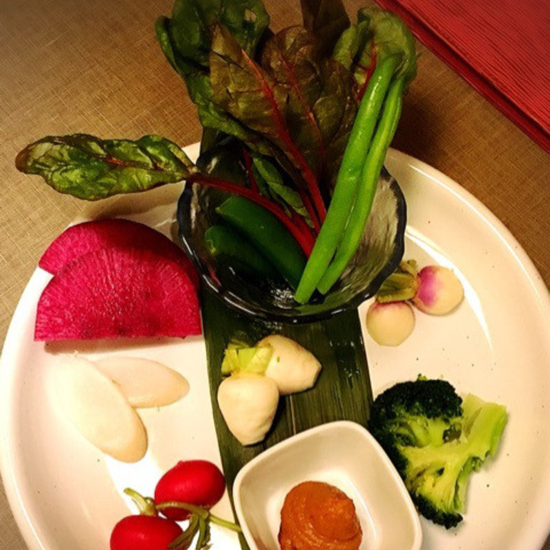 江戸野菜のバーニャカウダ(江戸野菜と肉割烹 写楽 大門・浜松町本店 （シャラク）)