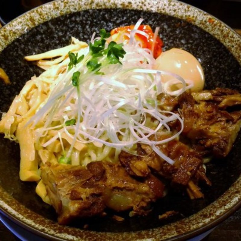 茶色油そば（味噌）(河内の中華そば 醤 （ヒシオ）)