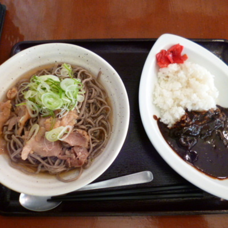 ミニカレー肉そばセット(河北や （かほくや）)