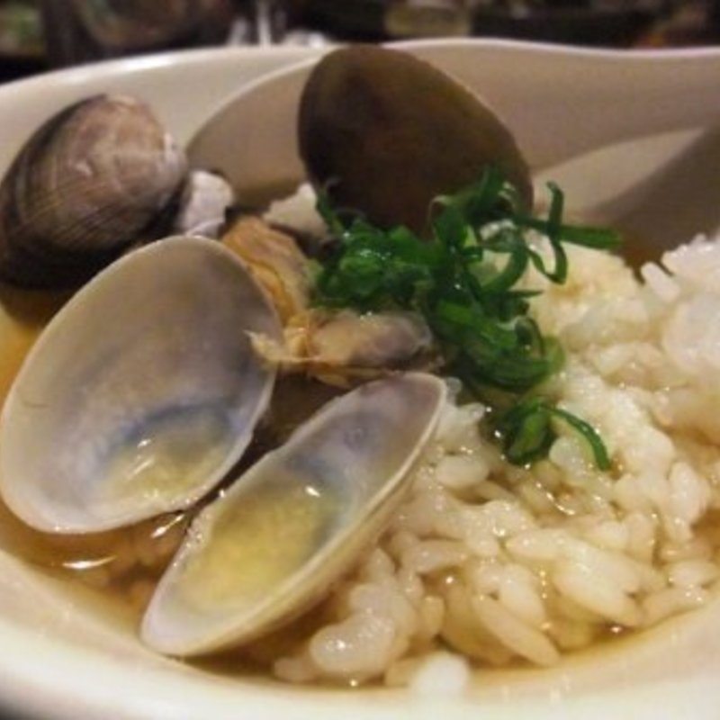 あさり貝汁めし(炉ばた焼 水かけ茶屋)