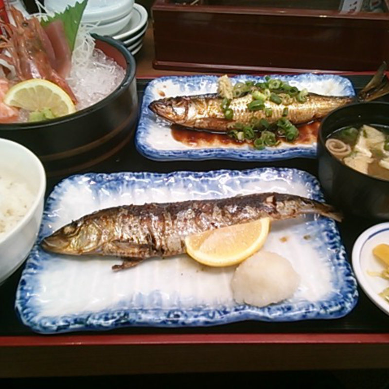 大トロいわし膳(わら焼きと寿司 駅前 六甲道店)