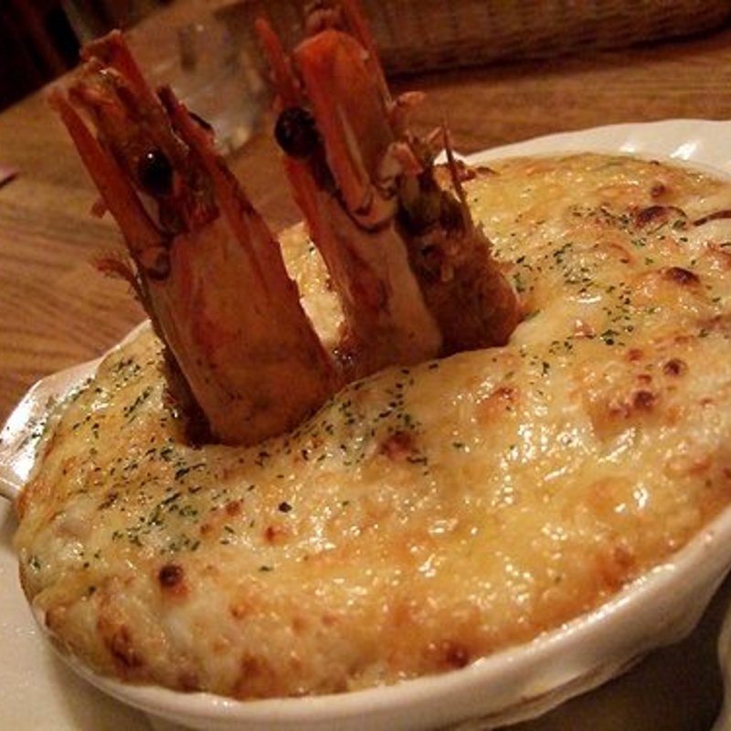 有頭海老のグラタン(洋食 スコット )