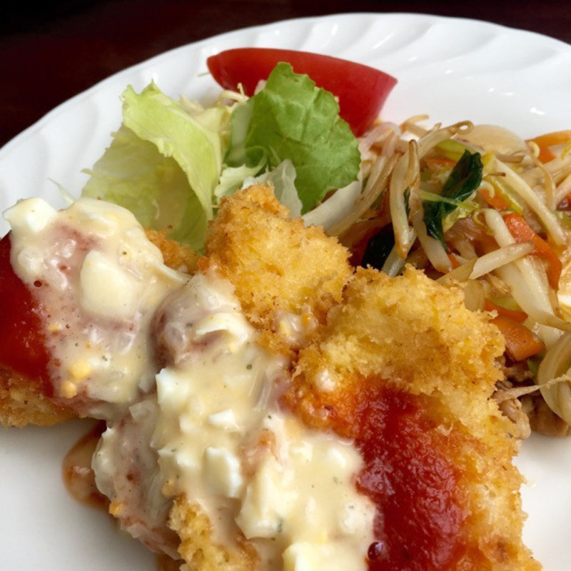 ミックスフライ定食(洋食専門店くろくろ)