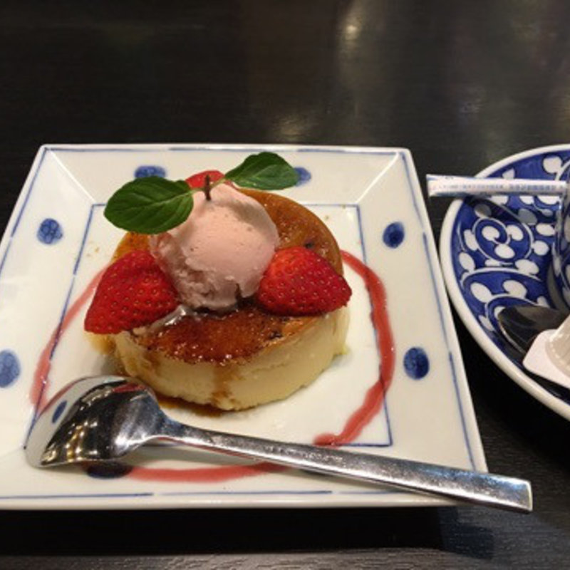 苺のクレームブリュレ(洋麺屋 五右衛門 名古屋ユニモール店)