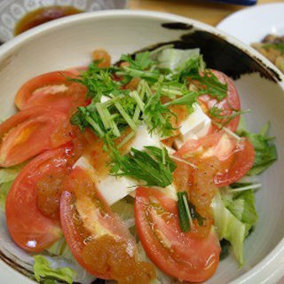 トマトと豆腐のサラダ(活ちゃん)