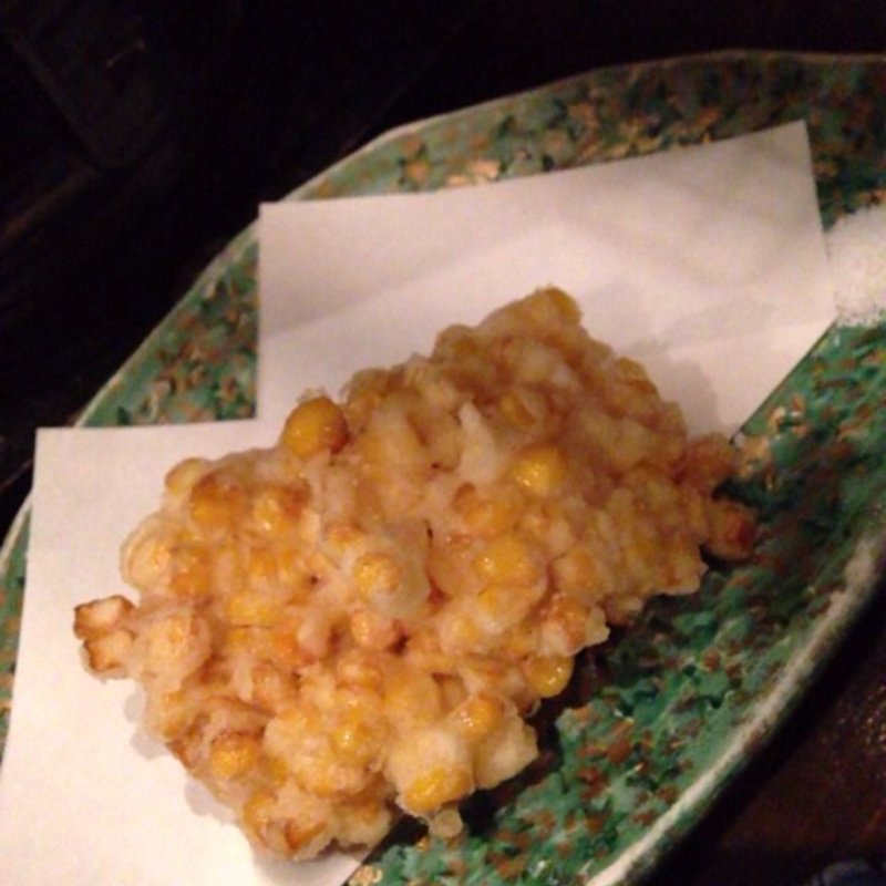 とうもろこしのかき揚げ(活食・隠れ酒蔵 かけはし)