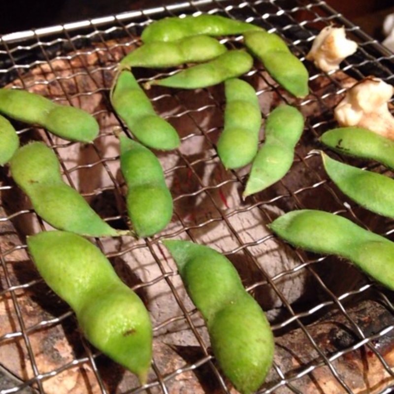 炙り茶豆(活食・隠れ酒蔵 かけはし)