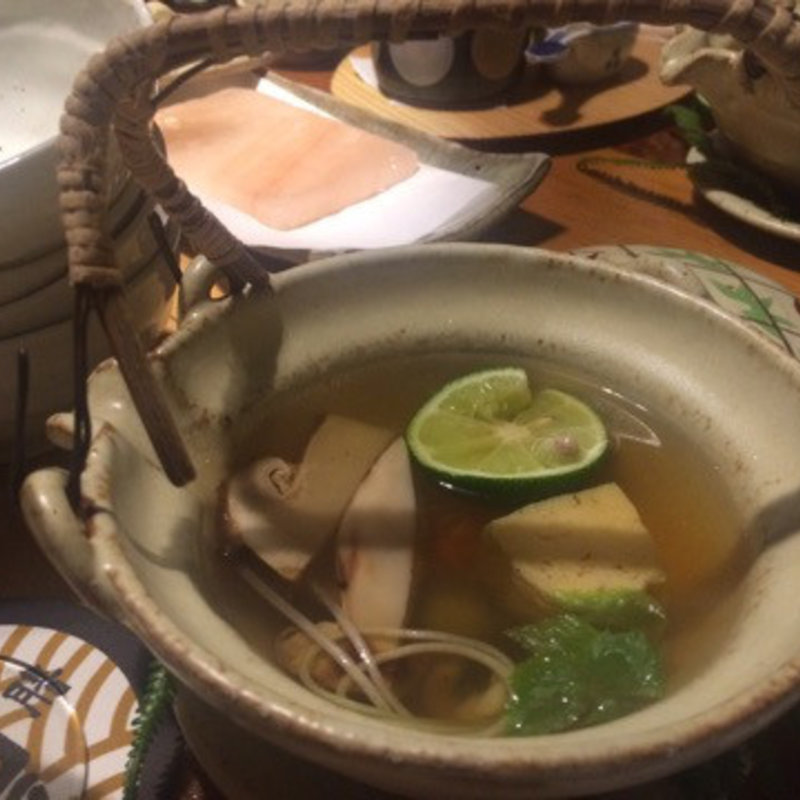 松茸土瓶蒸し(浅草一文 別館)