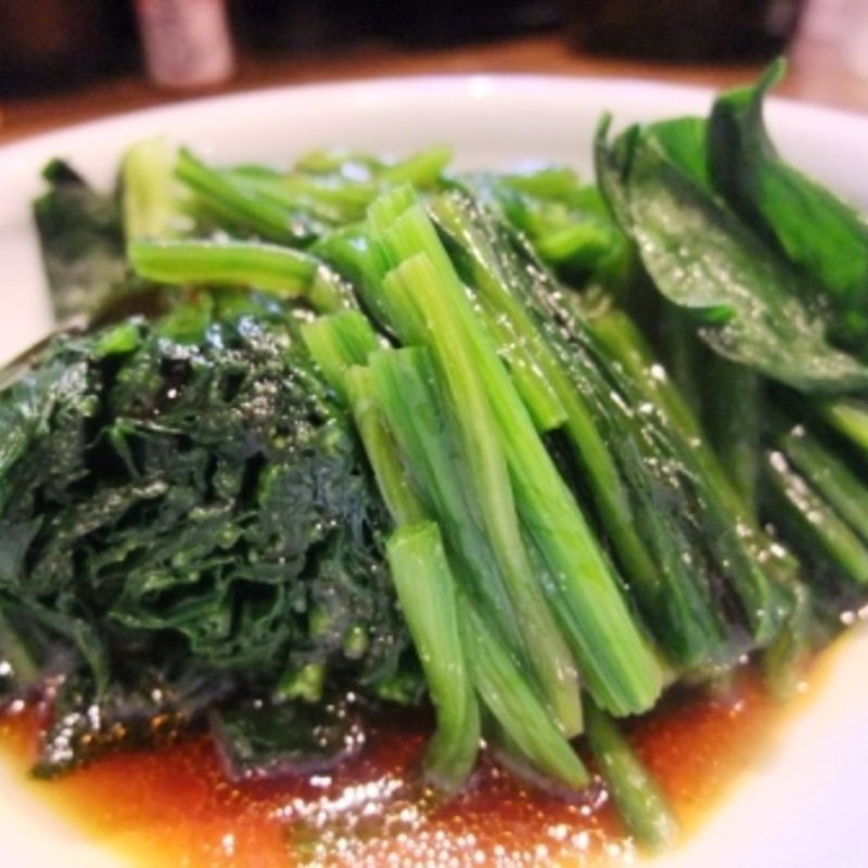 ほうれん草のピリ辛味(長崎チャンポン 浜浪)