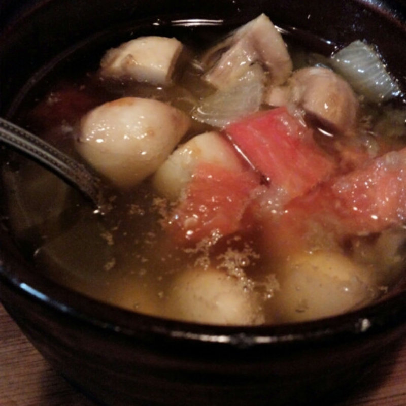 マッシュルームのアヒージョ(浦野屋 やきとんてるてる)