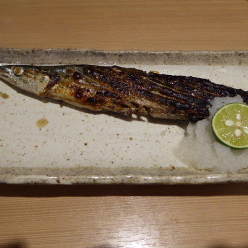 サンマの塩焼き(浪花ろばた八角　新宿店)