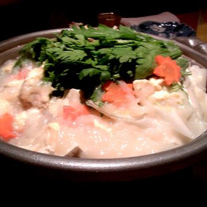 博多地鶏の水炊き(海山邸 博多別邸)