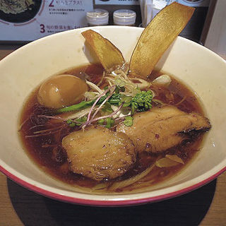 鶏醤油ラーメン+味玉(海老鶏麺蔵 )