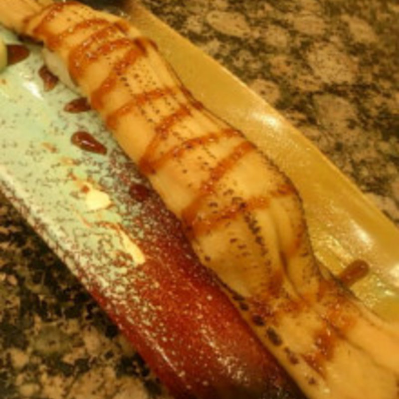 やわらか大穴子一本握(回転寿司みさき 川崎アゼリア店)