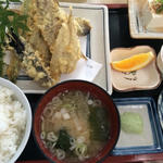 深海魚天ぷら定食(深海魚料理 魚重食堂 )