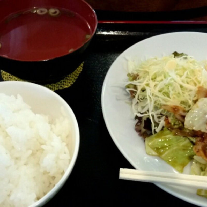 豚しょうが焼き定食(清龍園)