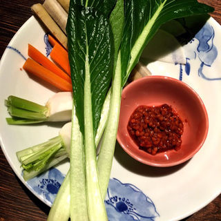 江戸野菜のスティック味噌ディップ(渋谷 牡蠣入レ時)