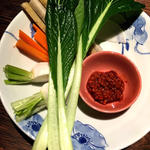 江戸野菜のスティック味噌ディップ