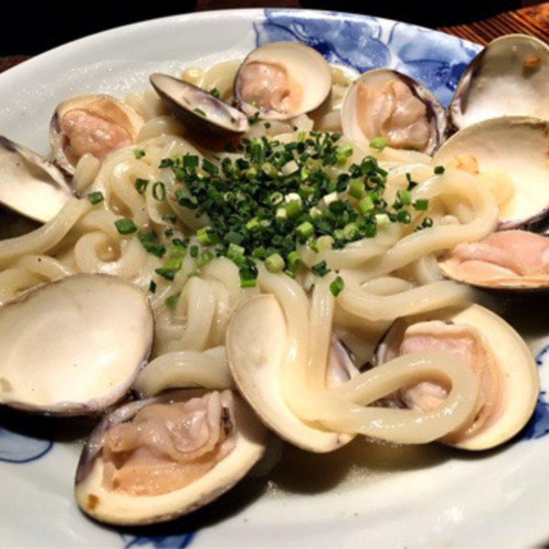 讃岐うどんのボンゴレ(渋谷 牡蠣入レ時)