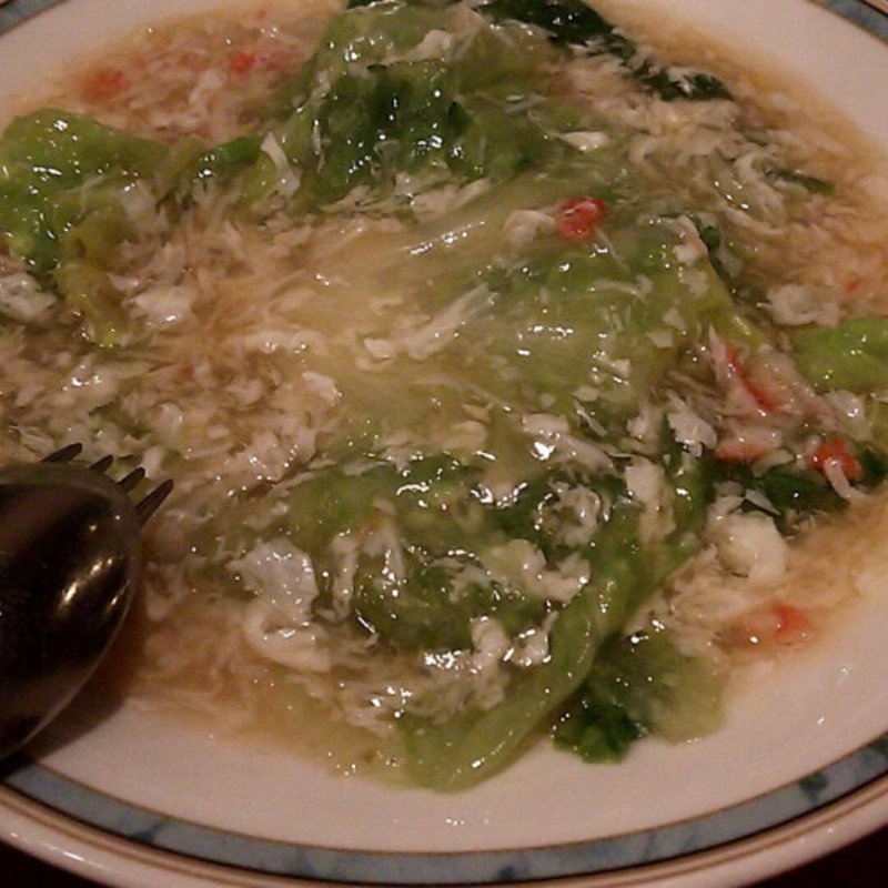 レタスとカニのあんかけ(湖陽樹 本町店)