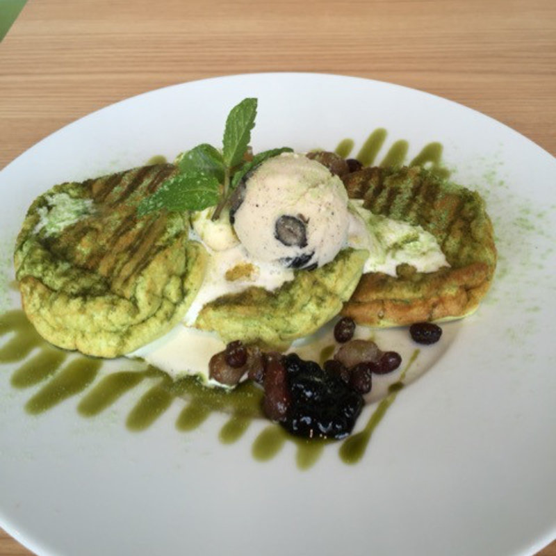 抹茶パンケーキ(湘南パンケーキ 横浜みなとみらい店)