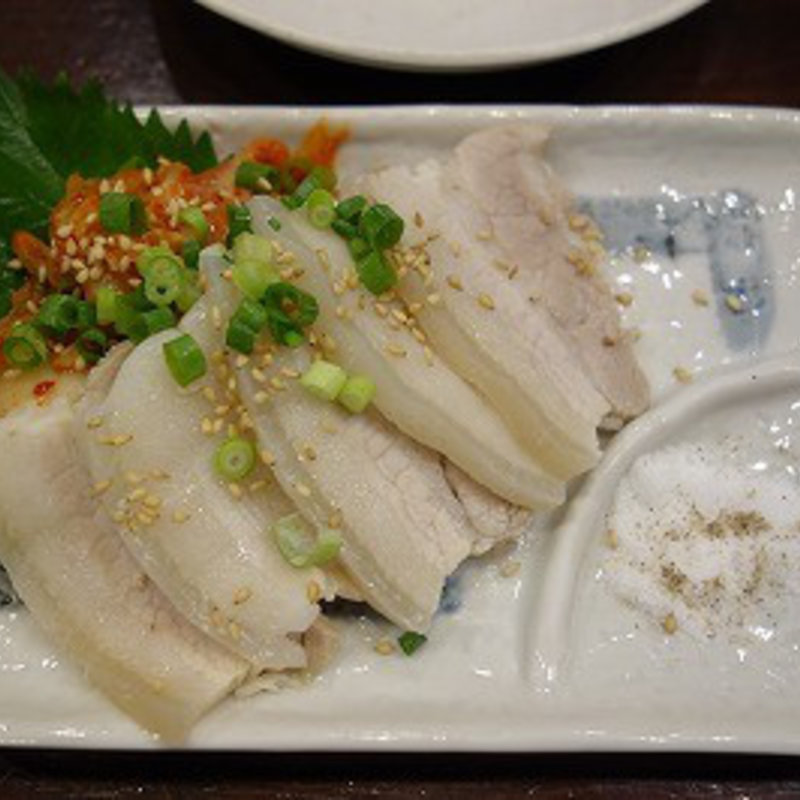 ゆで豚キムチ(立ち呑み 満うま)