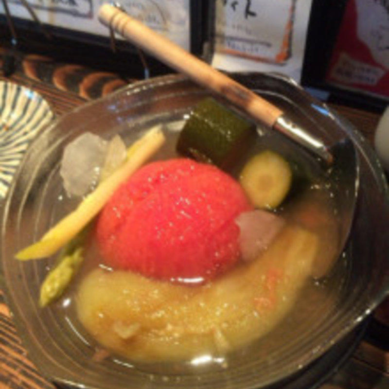 冷たい夏野菜のおでん(満月堂)
